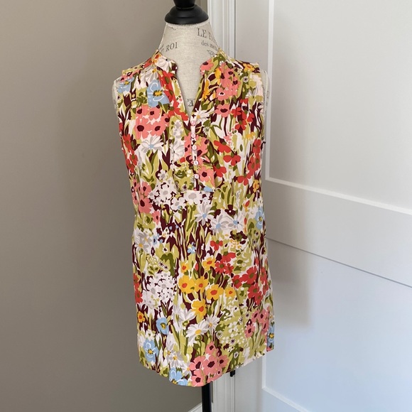 Casual Studio floral sleeveless tunic size small - Picture 1 of 4